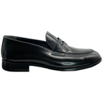 Paolo Shoes Dani Leather Penny Loafers Black