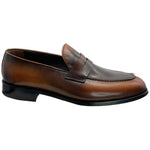Paolo Shoes Dani Leather Penny Loafers Brown