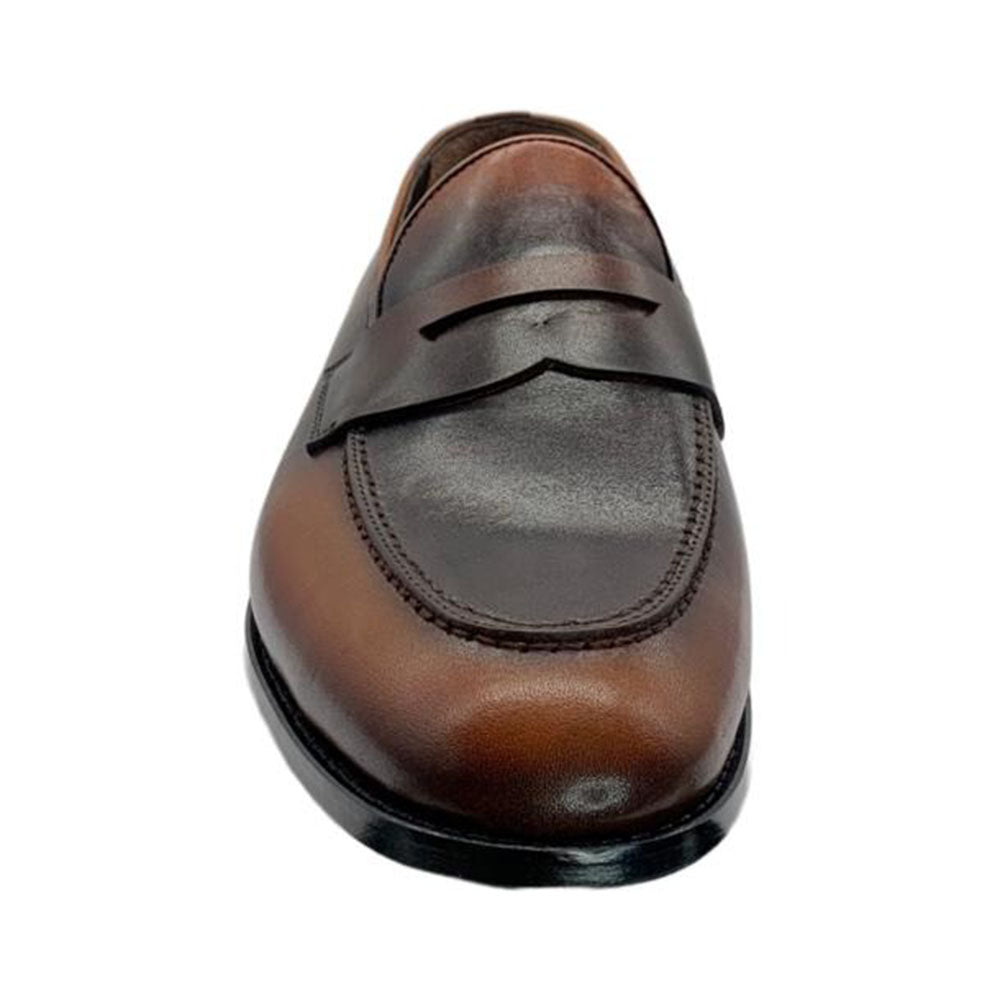 Paolo Shoes Dani Leather Penny Loafers Brown