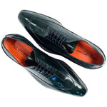 Paolo Shoes Dufresne Eel Skin Oxfords Green