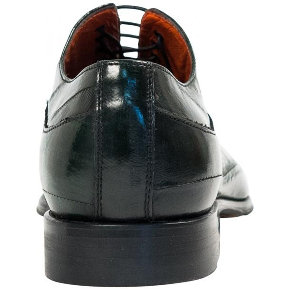 Paolo Shoes Dufresne Eel Skin Oxfords Green