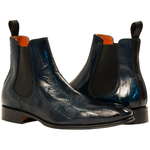 Paolo Shoes Dwayne Eel Chelsea Boots Blue