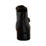 Paolo Shoes Ernesto Leather Motorcycle Boots Brown