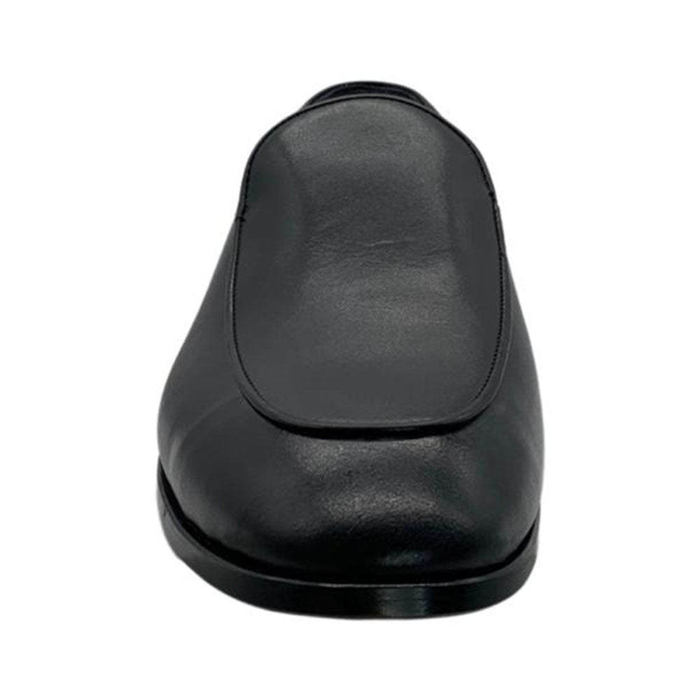 Paolo Shoes Franco Slip-on Leather Loafers Black