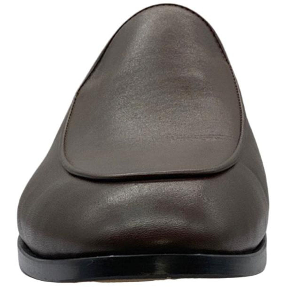 Paolo Shoes Franco Slip-on Leather Loafers Brown