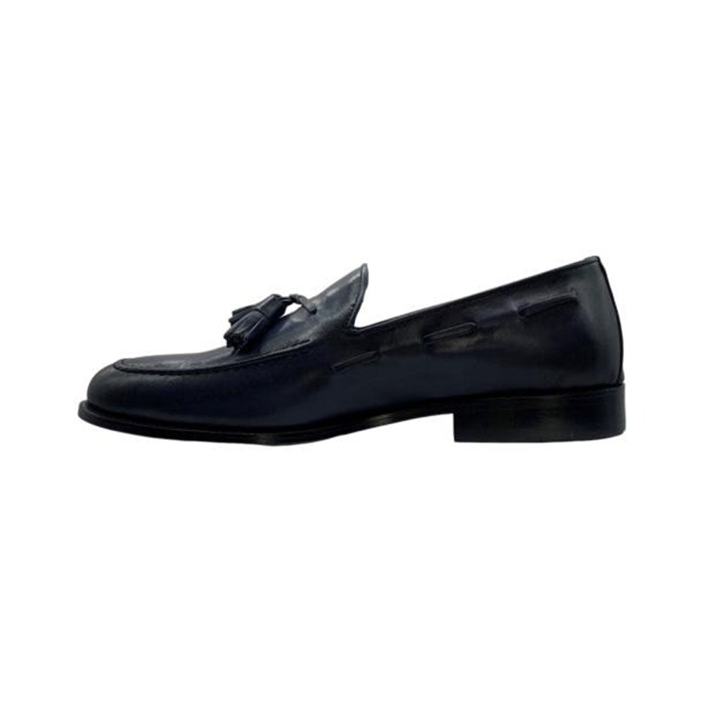 Paolo Shoes Giovanni Tassel Loafers Blue