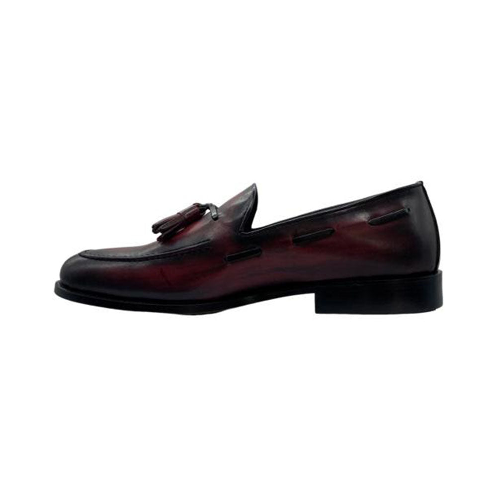 Paolo Shoes Giovanni Tassel Loafers Burgundy