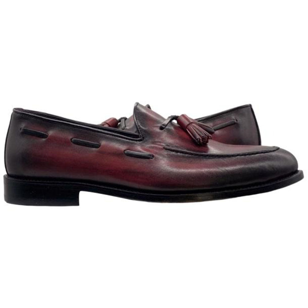 Paolo Shoes Giovanni Tassel Loafers Burgundy