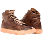 Paolo Shoes Grayson High Top Sneakers Brown