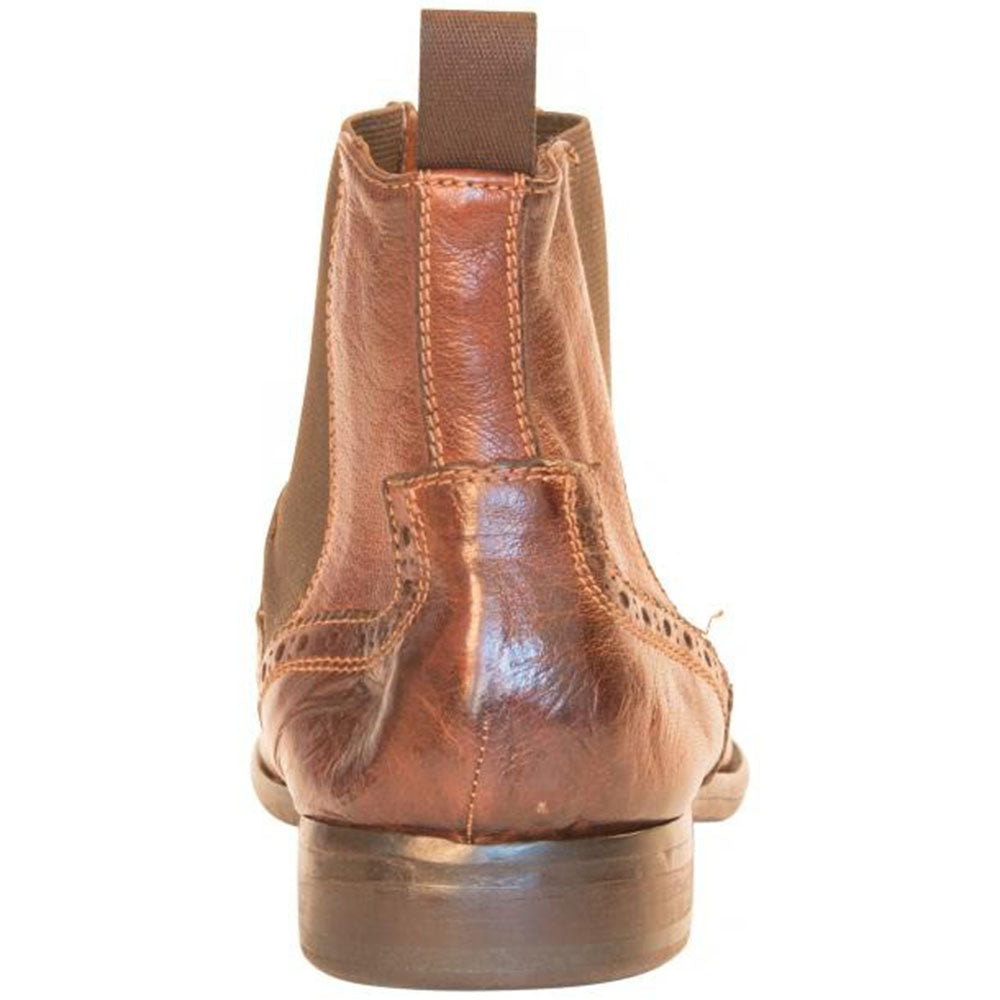 Paolo Shoes Hugo Wingtip Chelsea Boots Brown