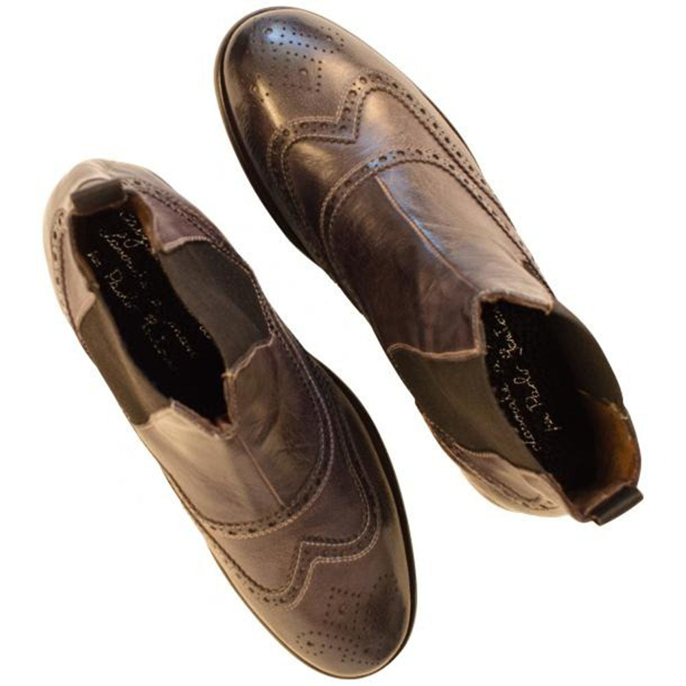 Paolo Shoes Hugo Wingtip Chelsea Boots Grey