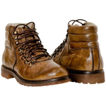 Paolo Shoes Jayden Buffalo Boots Bronze
