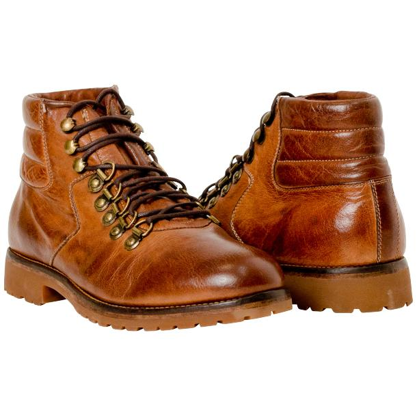 Paolo Shoes Jayden Buffalo Boots Copper
