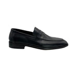 Paolo Shoes Leo Leather Penny Loafers Black
