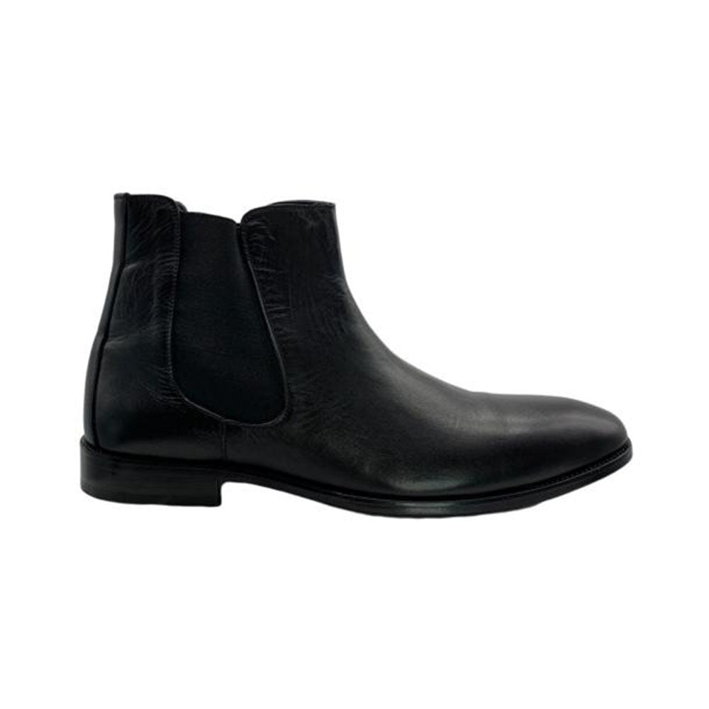 Paolo Shoes Marco Leather Chelsea Boots Black