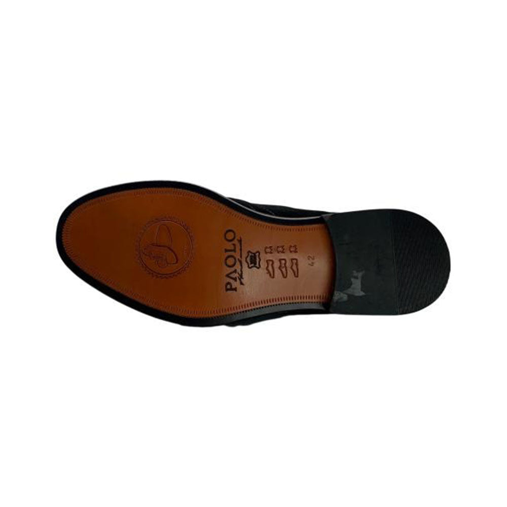 Paolo Shoes Marco Leather Chelsea Boots Black