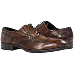 Paolo Shoes Mateo Wingtip Brogues Moor Brown