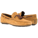Paolo Shoes Matthew Suede Tasseled Driving Shoes Kangaroo