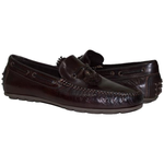 Paolo Shoes Sean Nappa Tasseled Driving Shoes Dark Brown