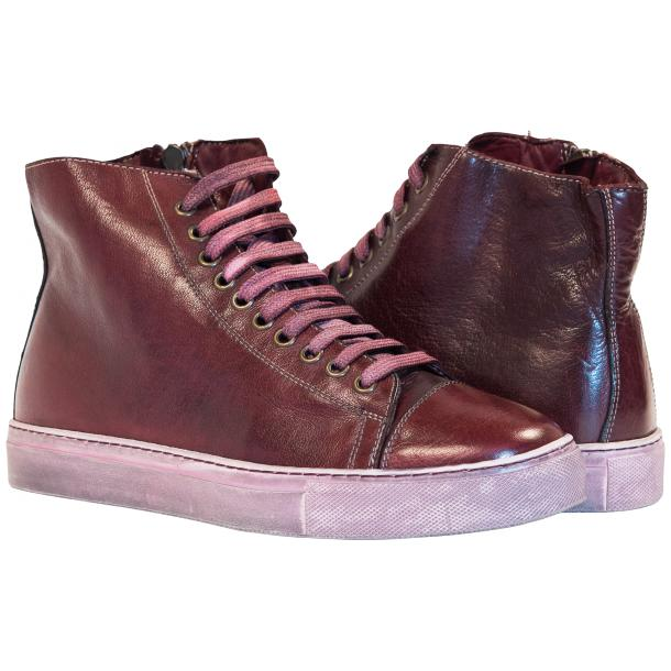 Paolo Shoes Shawn High Top Sneakers Liver