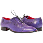 Paolo Shoes Tim Wingtip Brogues Purple