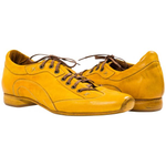 Paolo Shoes Turner Nappa Leather Sole Sneakers Yellow