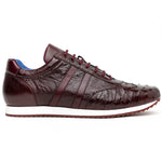 Belvedere Parker Ostrich Leg / Calfskin Sneakers Dark Burgundy
