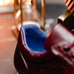 Belvedere Parker Ostrich Leg / Calfskin Sneakers Dark Burgundy