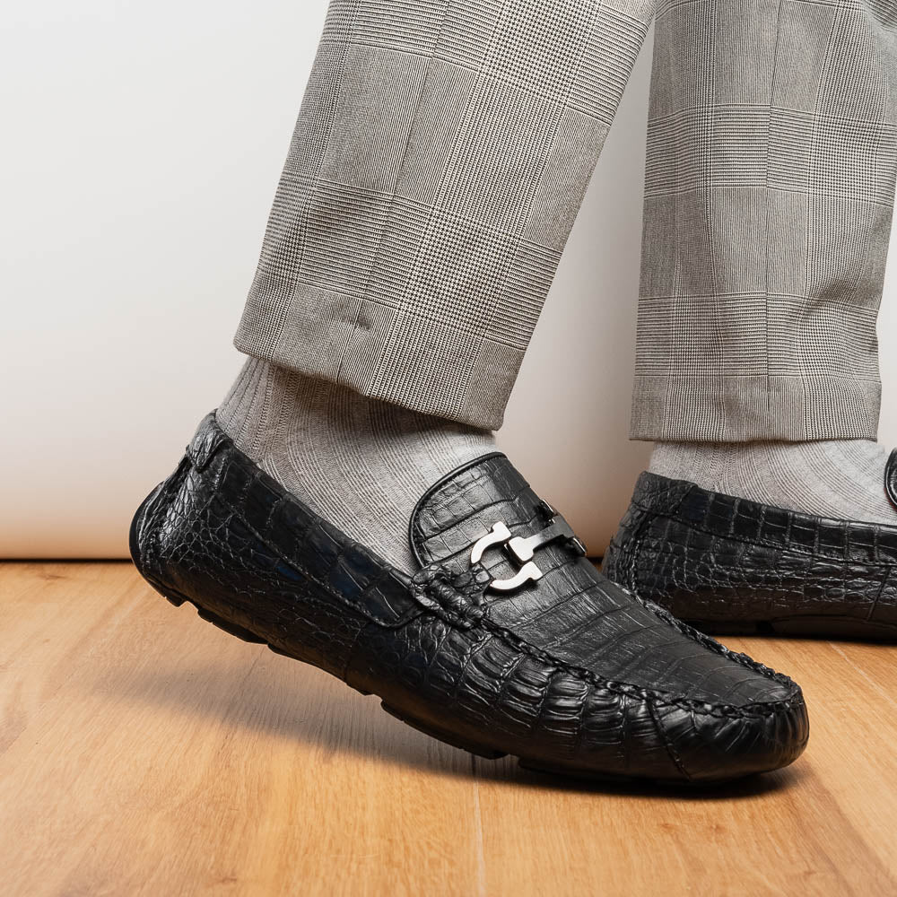 Marco Di Milano Parma Caiman Belly Bit Drivers Black