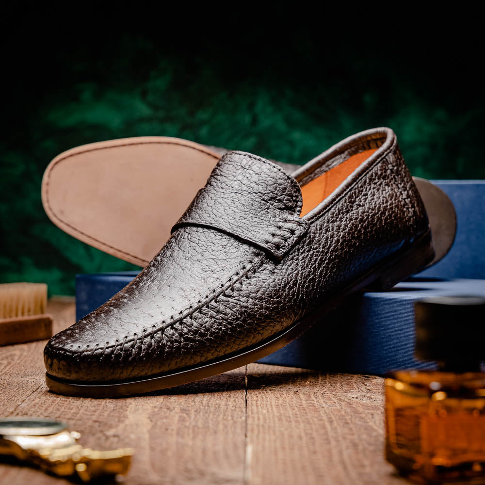 Zelli Parma Peccary Loafers Brown (19-025-BRN)
