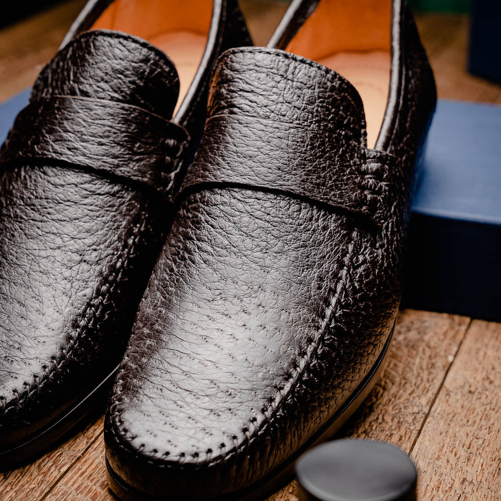 Zelli Parma Peccary Loafers Brown (19-025-BRN)
