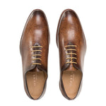 Mezlan Patina Calfskin Oxfords Tan 