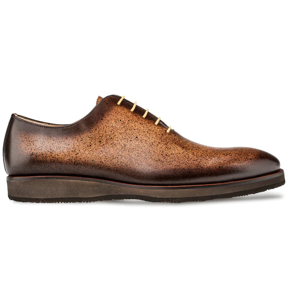 Mezlan Patina Calfskin Oxfords Tan