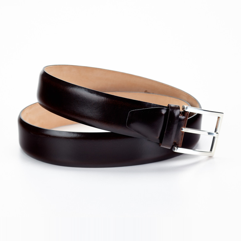 Paul Evans Glossy Belt Dark Brown