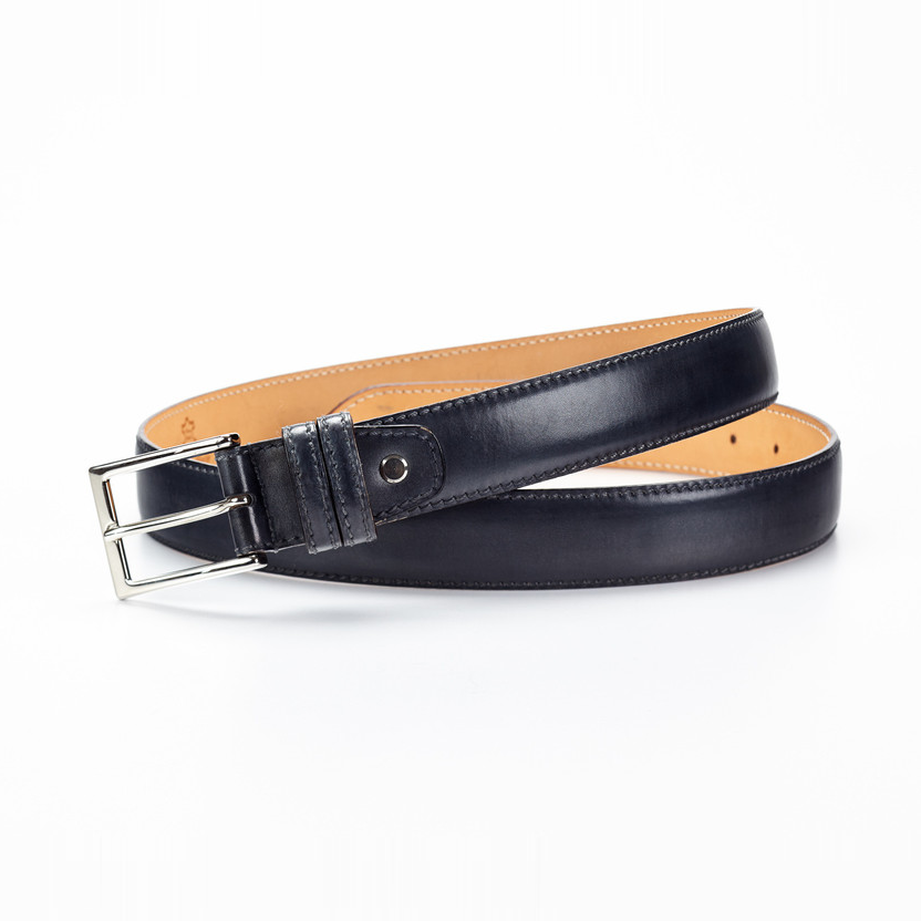 Paul Evans Italian Leather Belt Grey