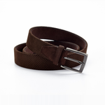 Paul Evans Suede Belt Brown