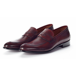 Paul Evans 'The Stewart' Penny Loafers Oxblood