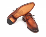 Paul Parkman Apron Toe Derby Shoes Brown