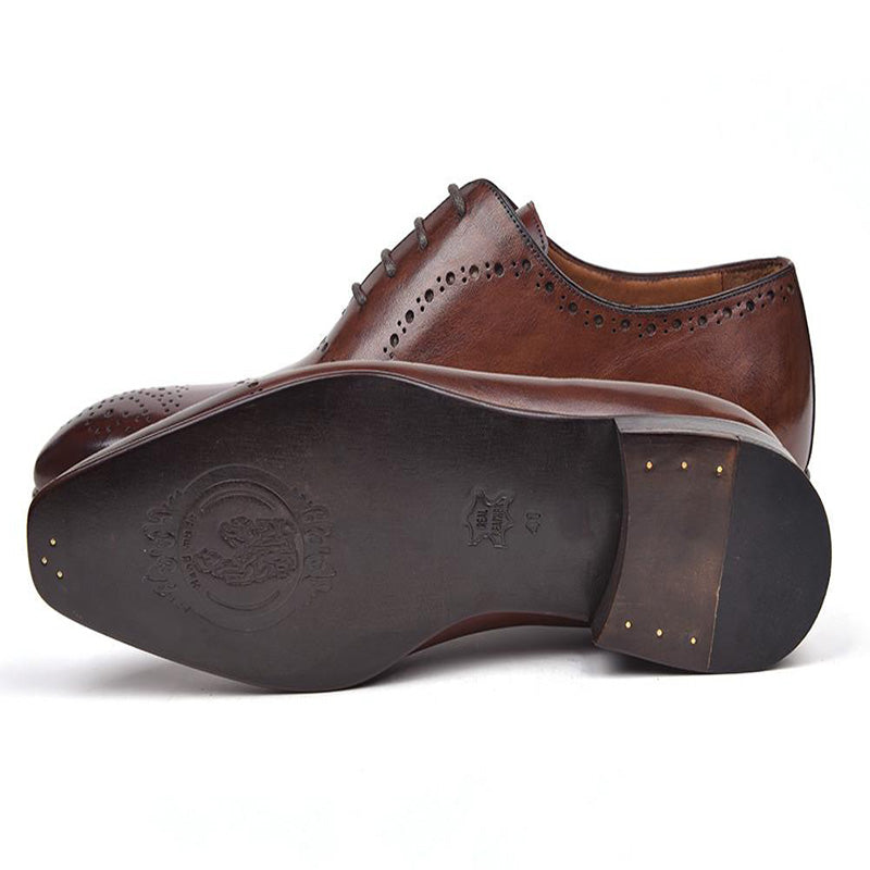 Paul Parkman Calfskin Brogues Shoes Brown