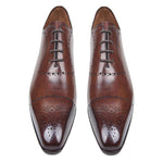 Paul Parkman Calfskin Brogues Shoes Brown