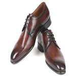 Paul Parkman Calfskin Derby Shoes Antique Brown