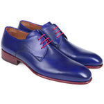 Paul Parkman Calfskin Derby Shoes Blue