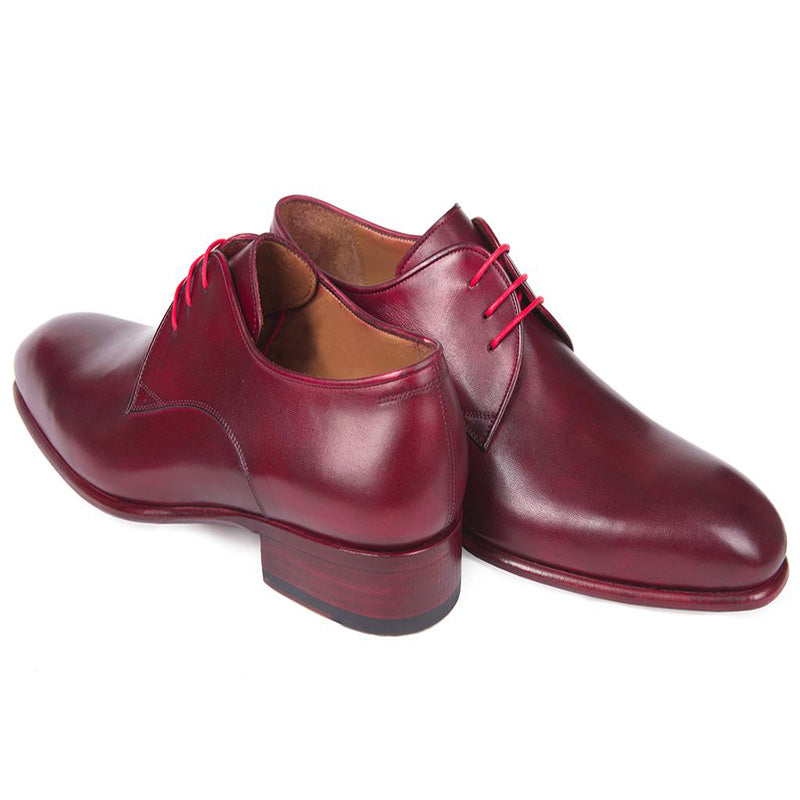 Paul Parkman Calfskin Derby Shoes Burgundy