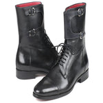 Paul Parkman Calfskin High Boots Black