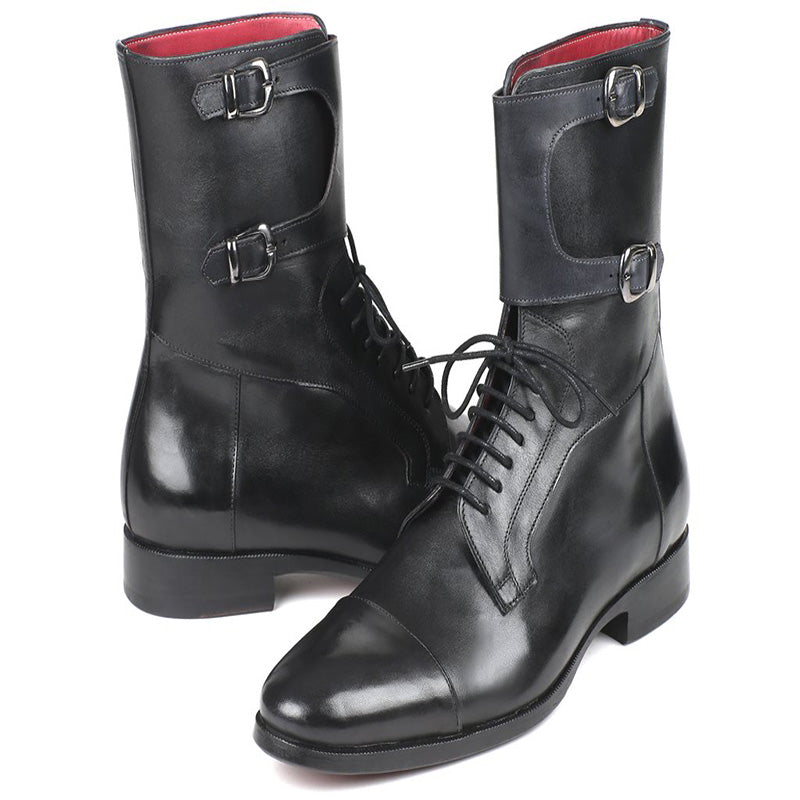 Paul Parkman Calfskin High Boots Black