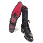 Paul Parkman Calfskin High Boots Black