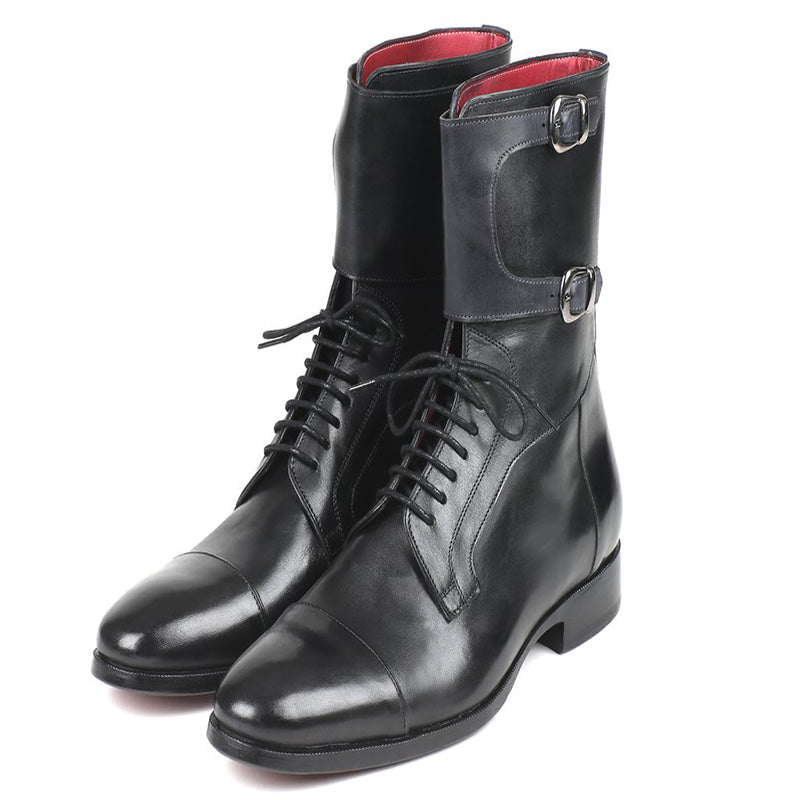 Paul Parkman Calfskin High Boots Black