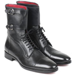 Paul Parkman Calfskin High Boots Black