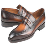 Paul Parkman Calfskin Loafers Burnished Brown