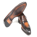 Paul Parkman Calfskin Loafers Burnished Brown